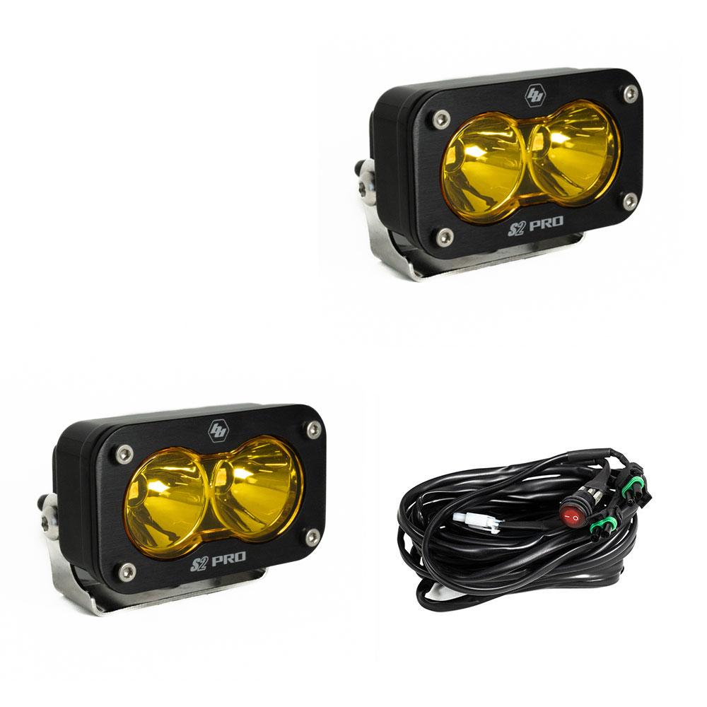LED Light Pods Spot Pattern Pair S2 Pro Series Baja Designs