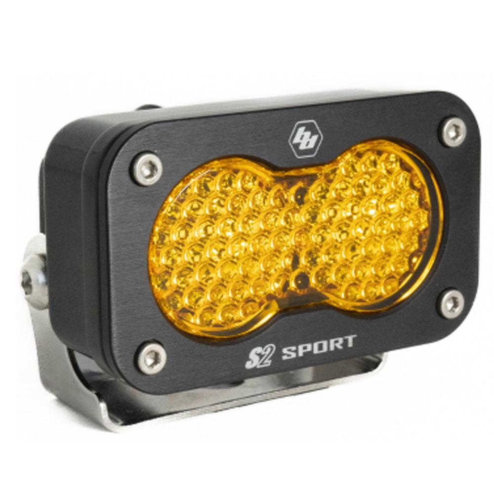 LED Work Light Baja Amber Lens Spot Pattern Each S2 Sport Baja Designs