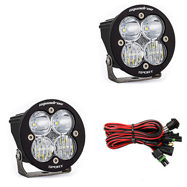 LED Light Pods Clear Lens Spot Pair Squadron R Sport Baja Designs