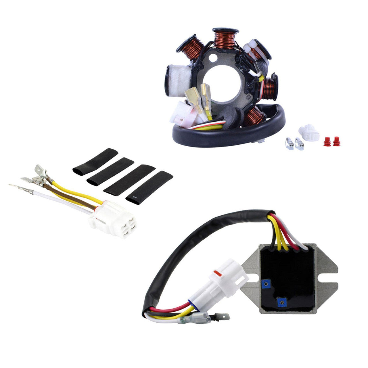 100W AC to DC Conversion Kit Stator/Regulator - KTM XC/XC-F/XC-W/XCF-W/EXC/EXC/MXC/XCR-W ‘01-18; Husqvarna TE/TX 250 300/300i ‘17-19