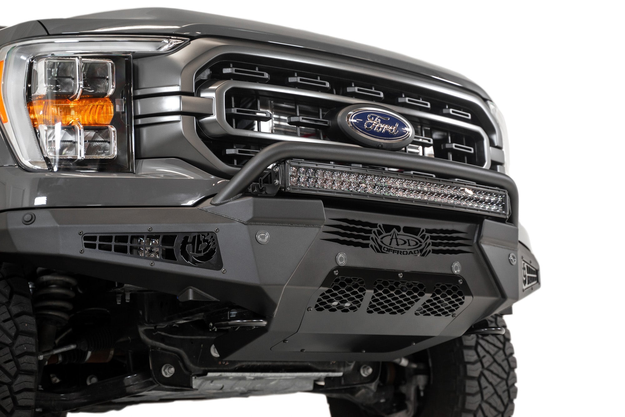 2021-2023 Ford F-150 HoneyBadger Front Bumper w/ Top Hoop