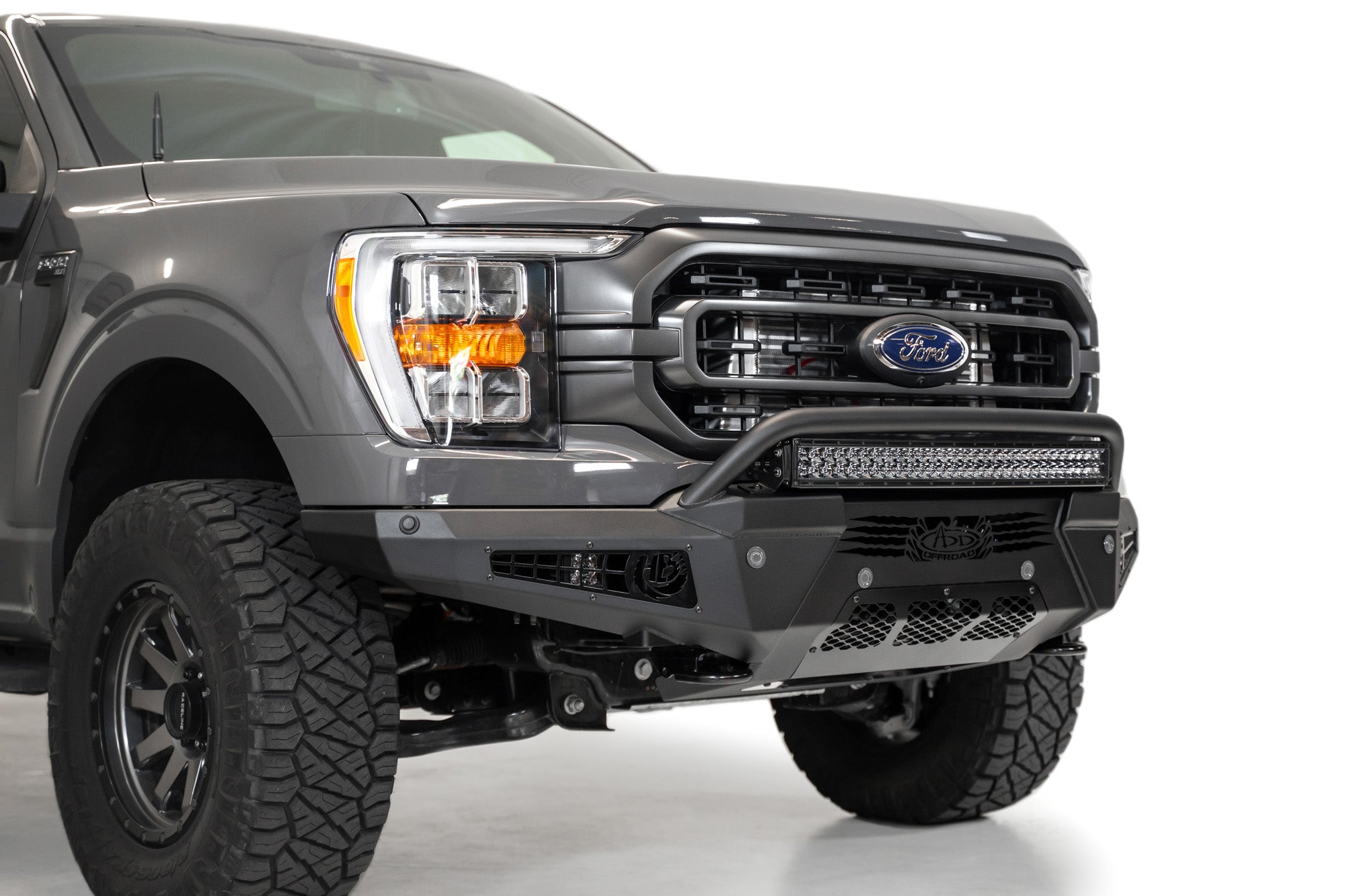 2021-2023 Ford F-150 HoneyBadger Front Bumper w/ Top Hoop