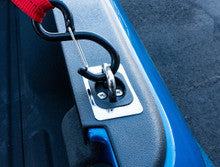 Stainless Steel Flush Fit Retractable Tie-Down Anchors - 1995+ Dodge RAM, 2014-2019 Toyota Tundra CrewMax, 2022+ Hyundai Santa Cruz