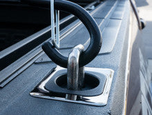 Stainless Steel Flush Fit Retractable Tie-Down Anchors - 1995+ Dodge RAM, 2014-2019 Toyota Tundra CrewMax, 2022+ Hyundai Santa Cruz