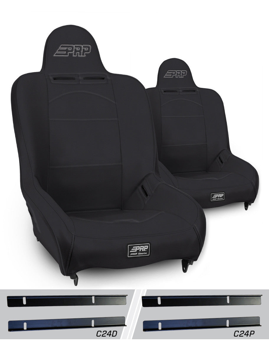 Premier High Back Suspension Seats Kit for 03-06 Jeep Wrangler TJ (Pair)