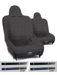 Premier High Back Suspension Seats Kit for 03-06 Jeep Wrangler TJ (Pair)