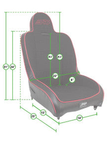 Premier High Back Suspension Seat (Custom)