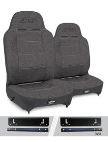 Enduro High Back Reclining Suspension Seats Kit for 97-02 Jeep Wrangler TJ (Pair)