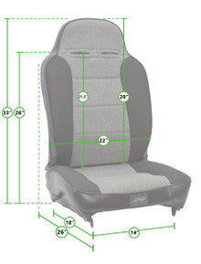 Enduro High Back Reclining Suspension Seats