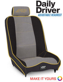 Daily Driver Low Back Suspension Seat with Adjustable Headrest (Custom)