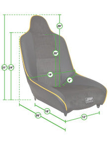 Roadster Low Back Suspension Seat (Custom)