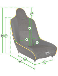 Roadster High Back Suspension Seat (Custom)