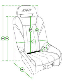 GT/S.E Suspension Seat (Pair with Mounts) (Custom)