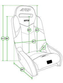 GT3 Suspension Seat (Pair with Mounts) (Custom)