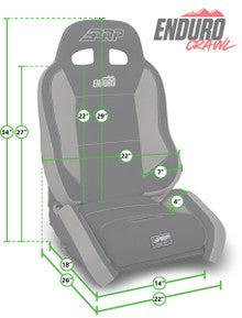 Enduro Elite Suspension Seat - Crawl Edition, Kit for Jeep Wrangler CJ7/YJ (Pair)