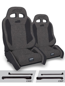 Enduro Elite Suspension Seat - Crawl Edition, Kit for Jeep Wrangler CJ7/YJ (Pair)