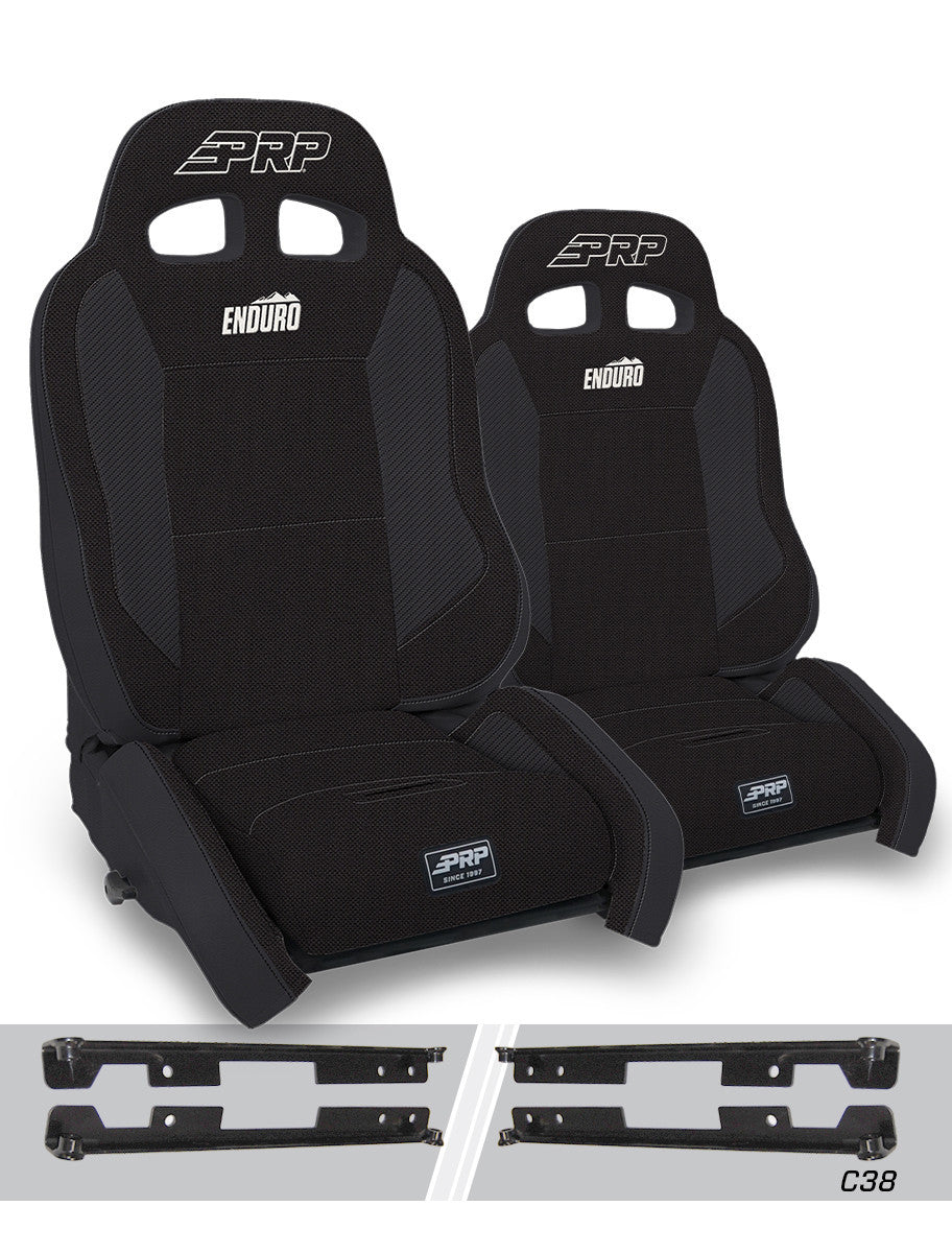 Enduro Elite Suspension Seat - Crawl Edition, Kit for Jeep Wrangler JK/JKU (Pair)