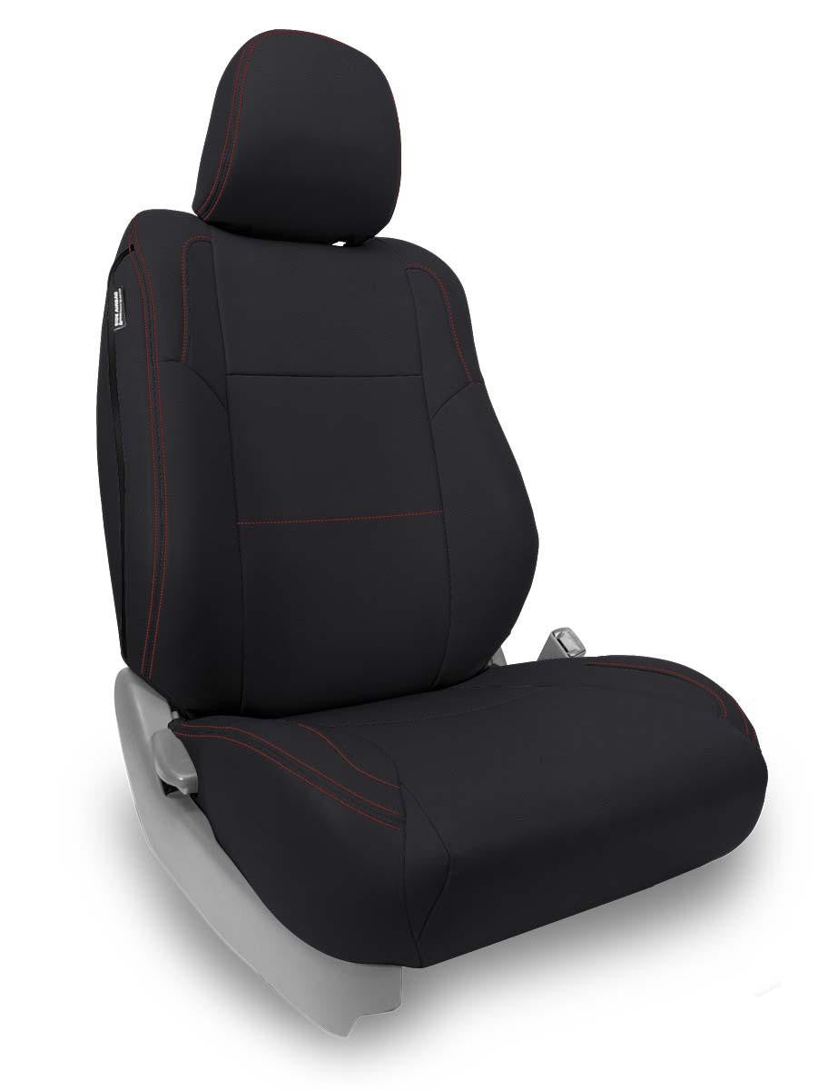 Front Seat Covers for 2012-2015 Toyota Tacoma; Fold Flat Edition (Pair)