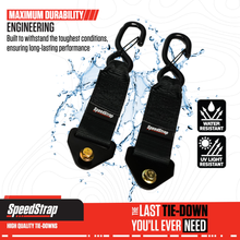 2” x 10” S-Hook Adapters for Retractable Tie-Down Straps (2 Pack)
