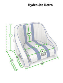 Hydro Lite Classic Boat Seat