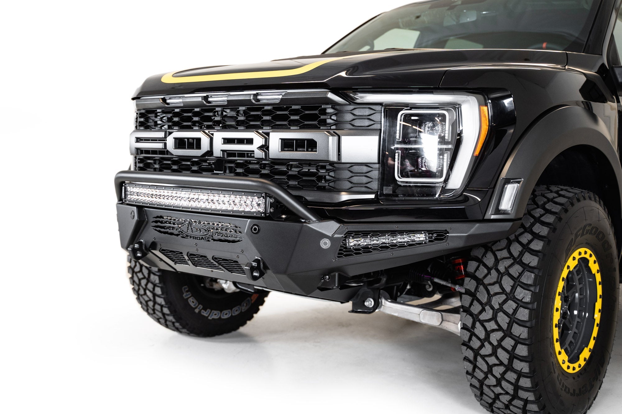 2021-2026 Ford F-150 Raptor/Raptor R HoneyBadger Front Bumper w/ Top Hoop