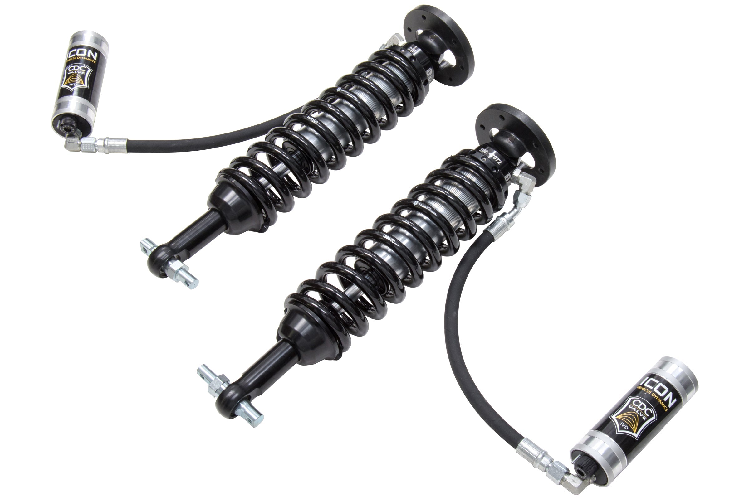 ICON 2014 Ford F-150 2WD, 1.75-2.63” Lift, Front, V.S. 2.5 Series Coilover Kit, Remote Reservoir w/ CDCV
