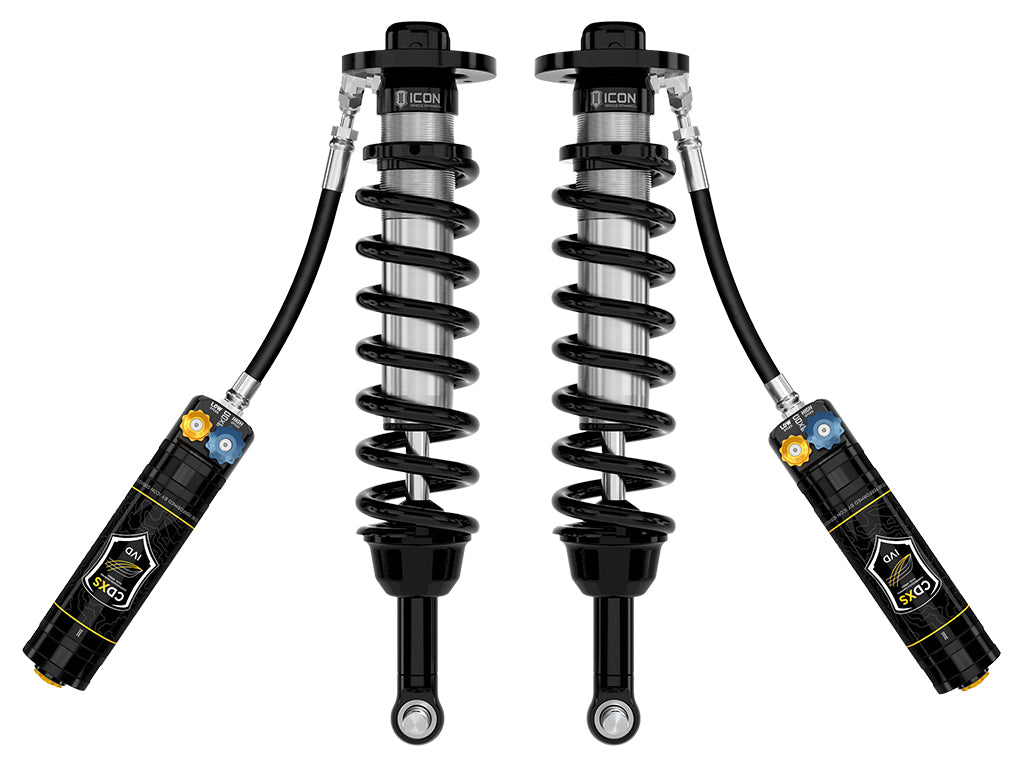 ICON 2025-2026 Toyota 4Runner 4WD, 1.25-3" Lift, Front, 2.5 Series Coilover Kit, Remote Reservoir w/ CDXS