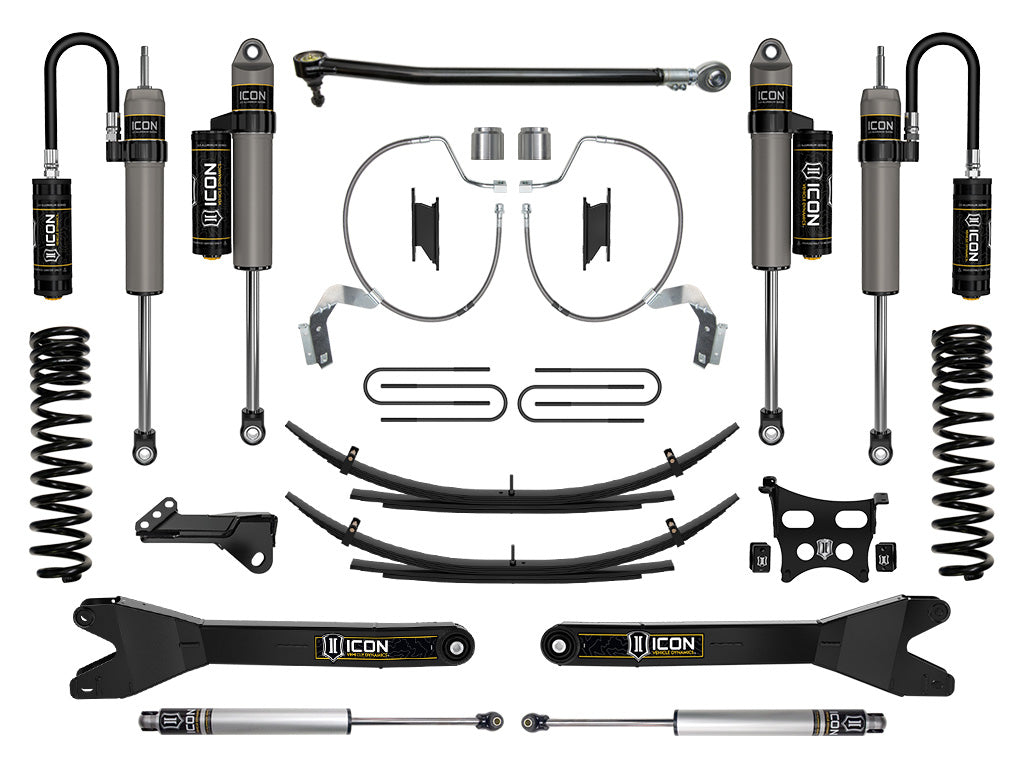 ICON 2023-2025 Ford F-250/F-350 Super Duty 4WD, Gas, 4.5" Lift, Stage 4 Suspension System w/ Radius Arms & Expansion Packs