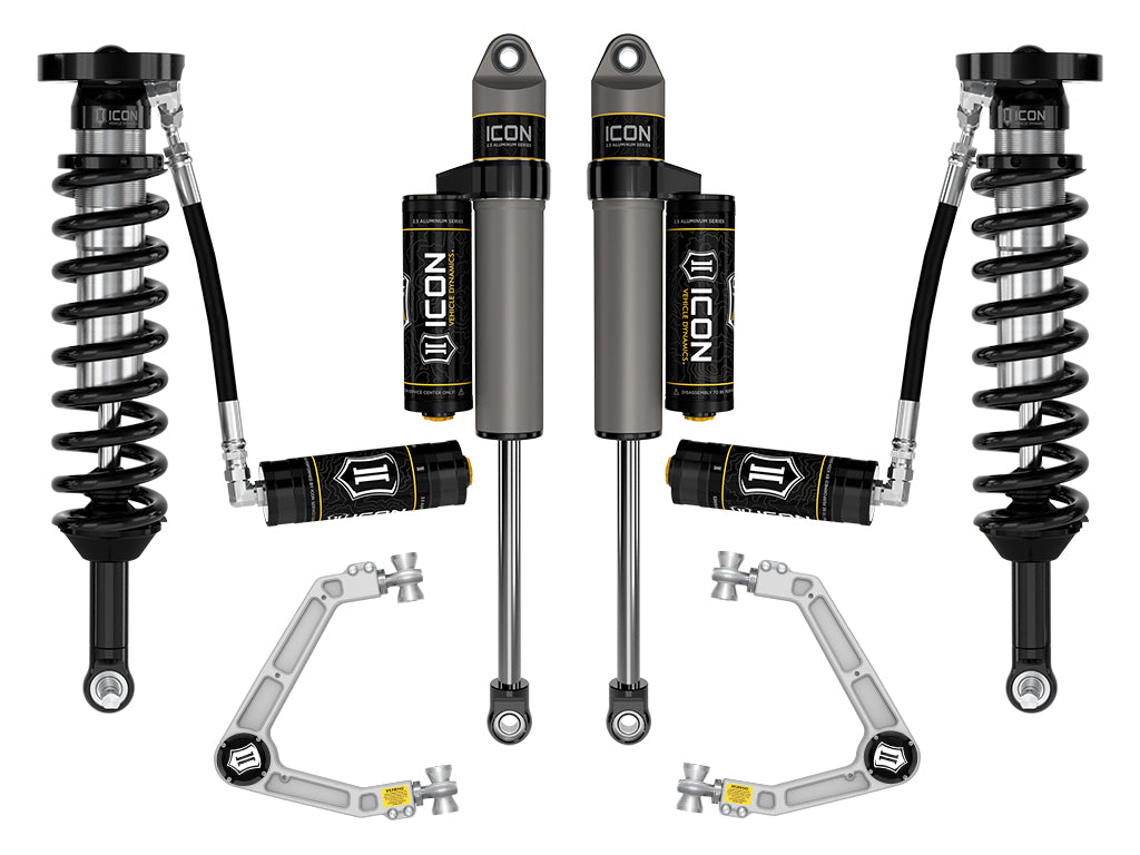ICON 2023-2026 GMC Canyon AT4, Denali, & Elevation/Chevrolet Colorado Trail Boss, 1.75-2.5" Lift, Stage 4 Suspension System, Billet