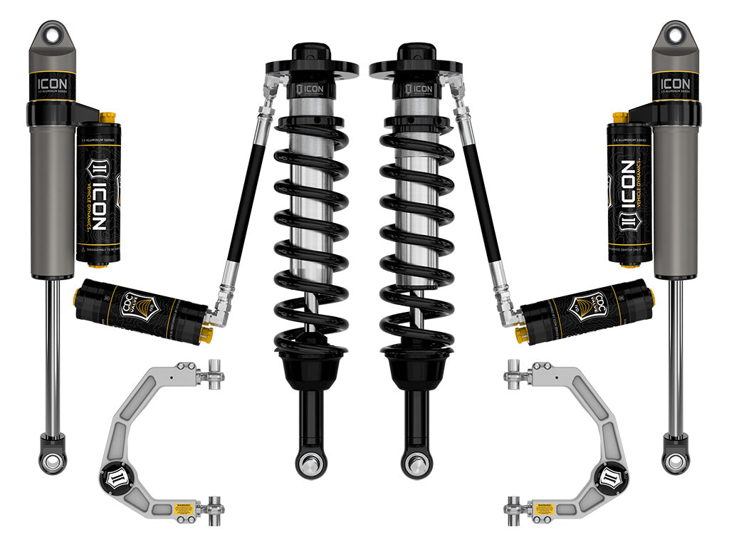 ICON 2021-2025 Ford F-150 4WD, 2.75-3.5" Lift, Stage 4 Suspension System, Billet, CDCV