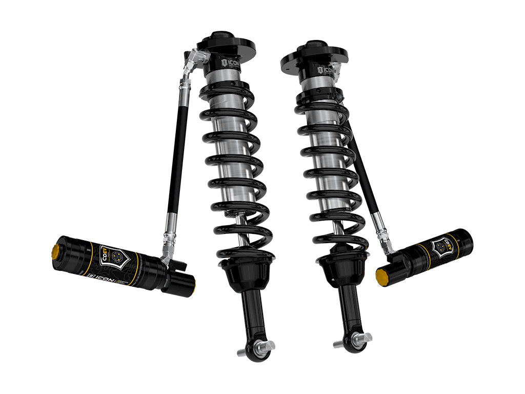 ICON 2021-2025 Ford F-150 4WD/Tremor, 3.5-4.5"/2.5-3" Lift, Front, V.S. 2.5 Series Coilovers, Remote Reservoir w/ CDEV, Pair