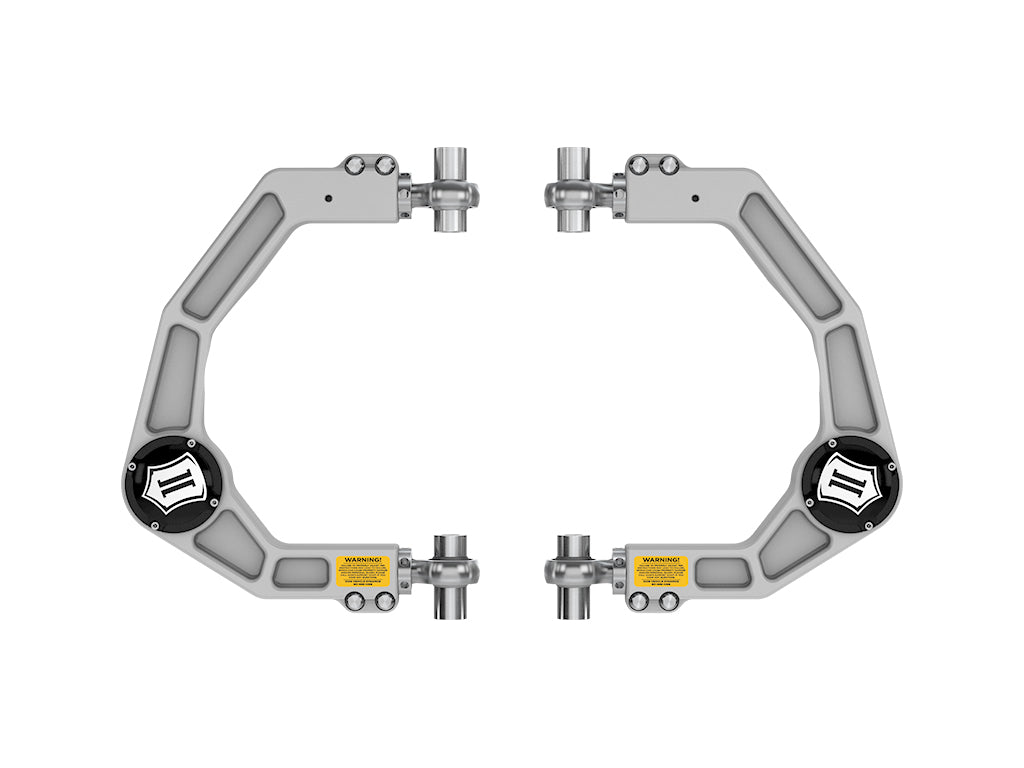 ICON 2021-2025 Ford F-150, Front, Billet Upper Control Arms w/ Delta Joint Pro