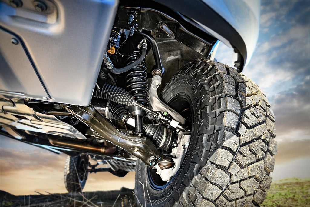 ICON 2021-2025 Ford F-150 Tremor, 2.5-3" Lift, Stage 4 Suspension System, Tubular, CDXS, w/ Leaf Packs