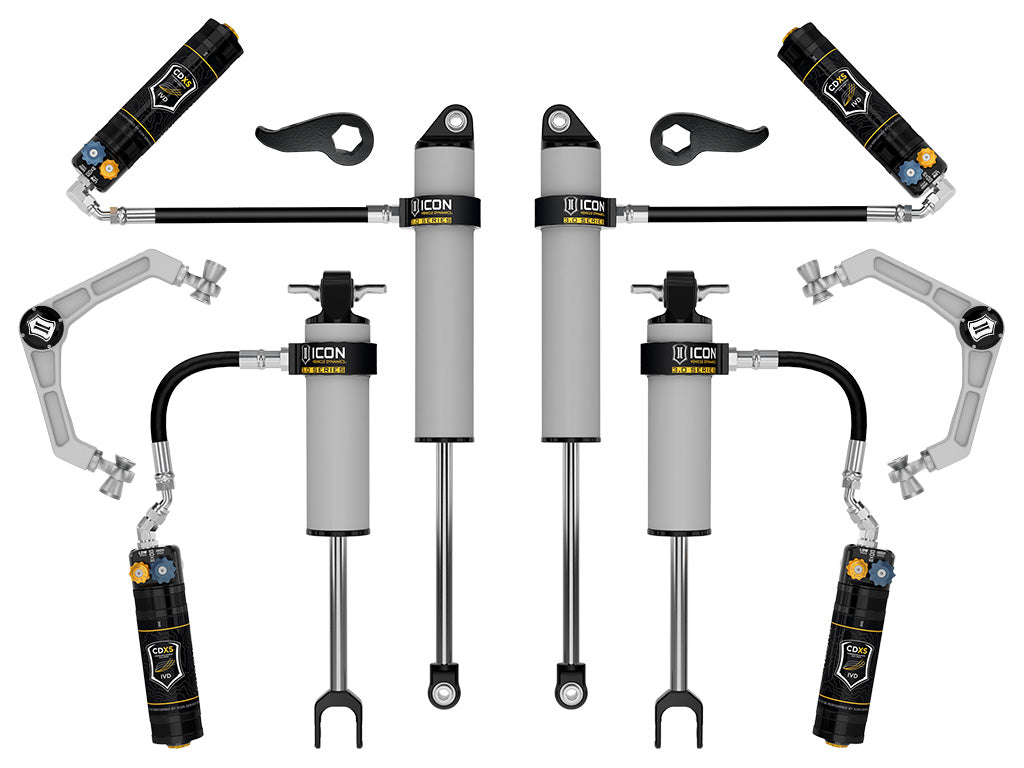 ICON 2020-2026 Chevrolet Silverado/GMC Sierra 2500/3500 HD, 2-3.5" Lift, Stage 2 3.0 Suspension System, Billet