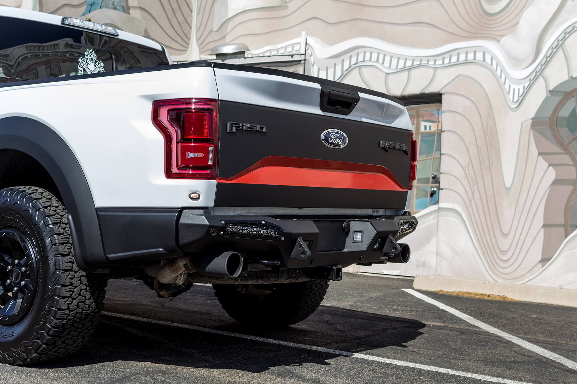 2017-2020 Ford Raptor HoneyBadger Rear Bumper (10" Lights)