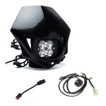 Squadron 2.0 Sport (D/C) Universal Headlight w/Shell / Wiring Harness Package - Honda CRF450R 2009