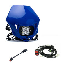 Squadron 2.0 Sport (D/C) Universal Headlight w/Shell / Wiring Harness Package - Honda CRF250R/450R 2013-2016