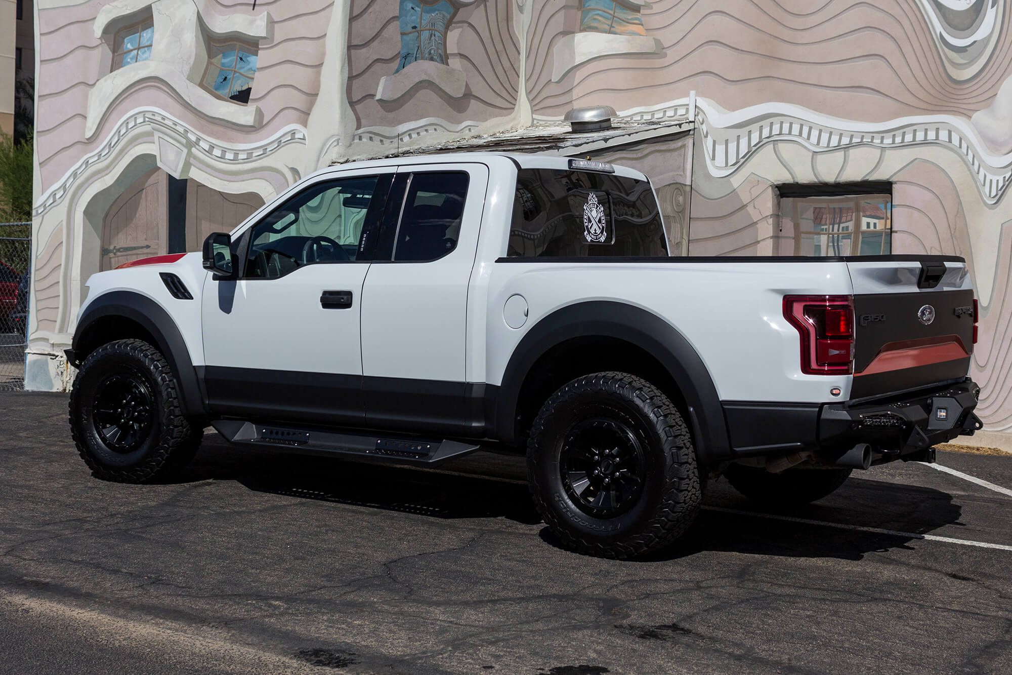 2017-2020 Ford Raptor HoneyBadger Rear Bumper (10" Lights)