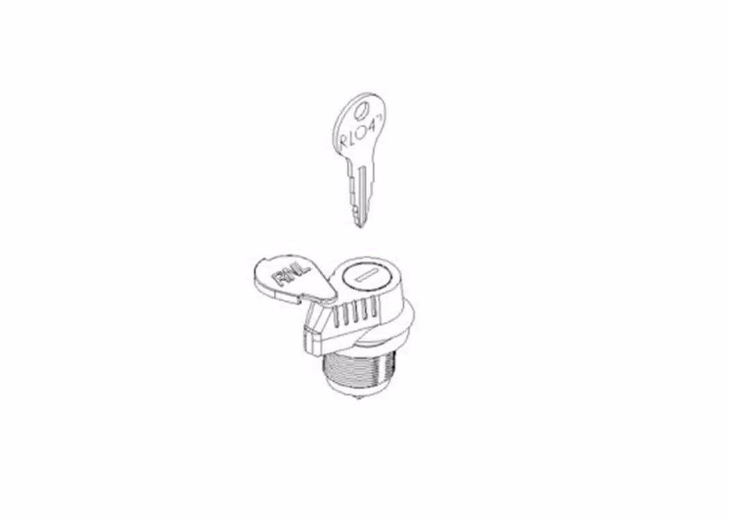 Roll-N-Lock Replacement Key Lock Assembly