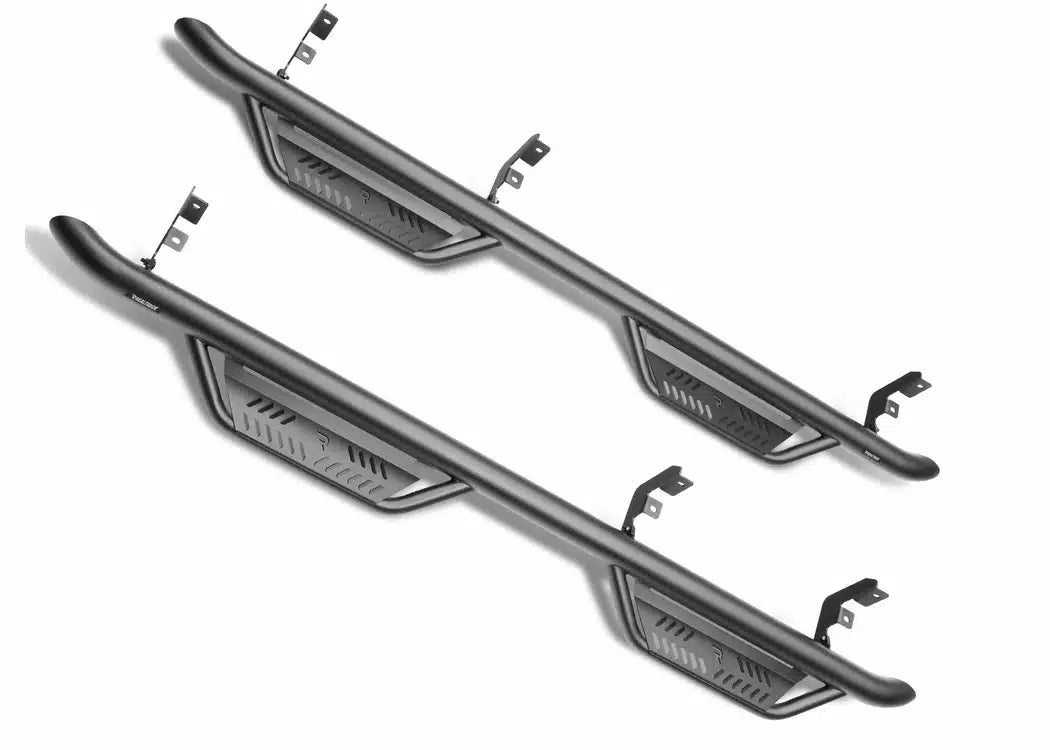 N-Fab Textured Black Cab Length Podium Steps - 2022-2026 Nissan Frontier