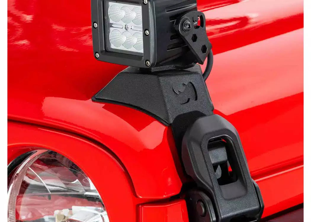 RealTruck LED Hood Latch Light Mounts - 2018-2026 Jeep Gladiator, Jeep Wrangler JL — view 5