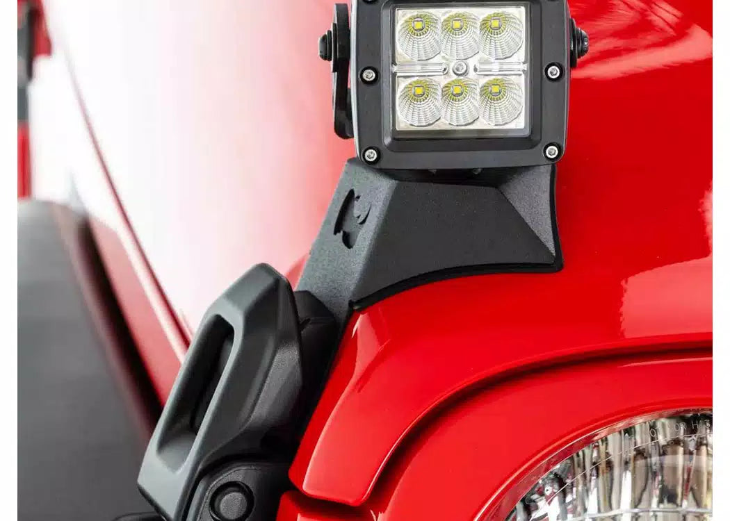 RealTruck LED Hood Latch Light Mounts - 2018-2026 Jeep Gladiator, Jeep Wrangler JL — view 4