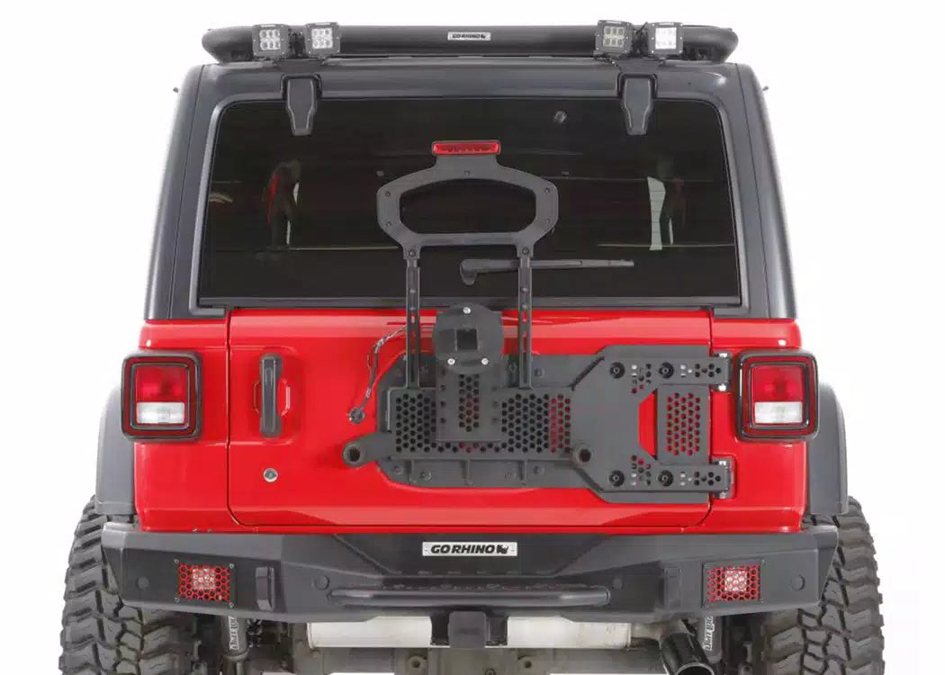 Go Rhino Rockline Body Mount Spare Tire Carrier - 2018-2026 Jeep Wrangler JL — view 3