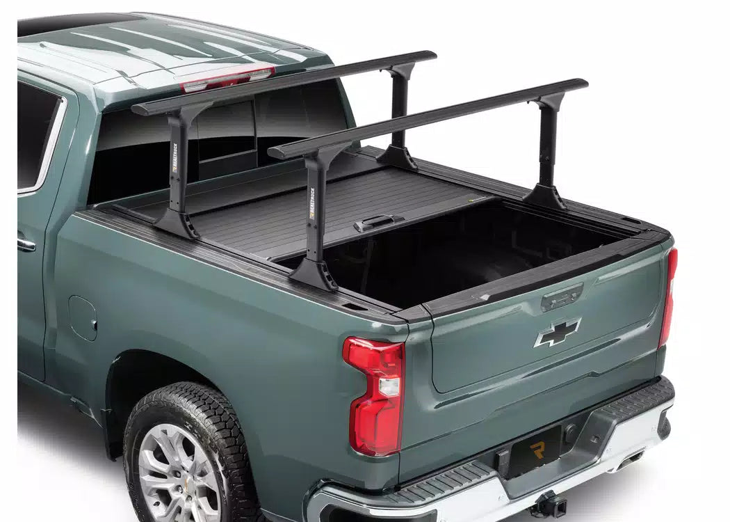 RealTruck FlushFit TS Manual Retractable Tonneau Cover w/ T-Slot Rails - 2019-2026 Dodge Ram 1500, Ram 1500
