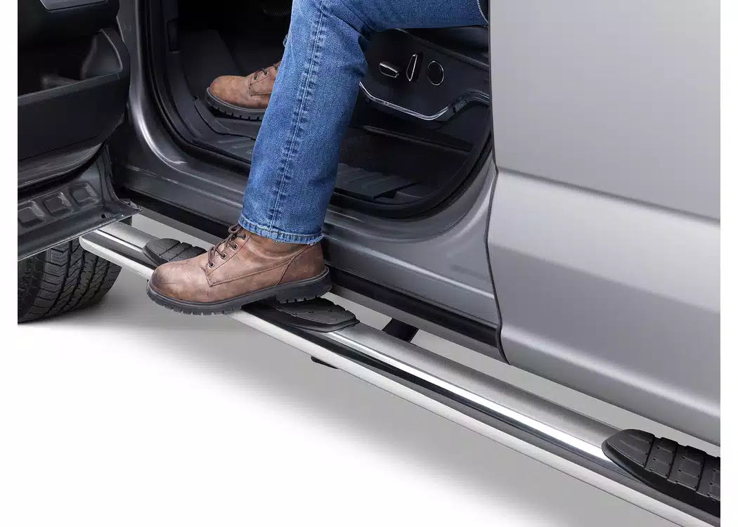 Go Rhino 4" 1000 Series Polished Nerf Bars - 2004-2015 Nissan Titan — view 7
