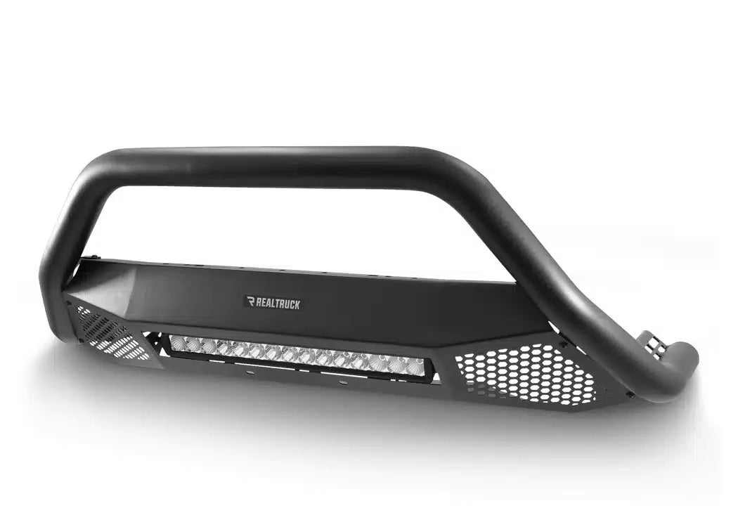 Go Rhino RC4 LR Bull Bar with Xplor Light Bar - 2016-2024 Nissan Titan XD — view 2