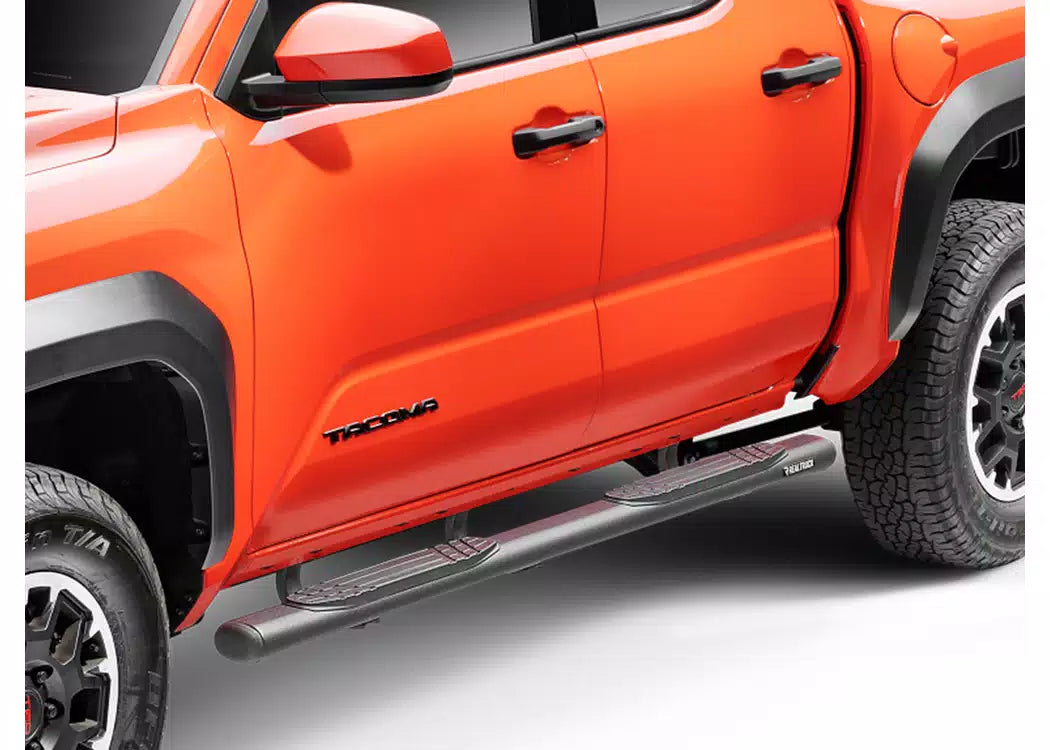 Go Rhino 4" O.E. Xtreme Black Side Bars - 2004-2015 Nissan Titan — view 2