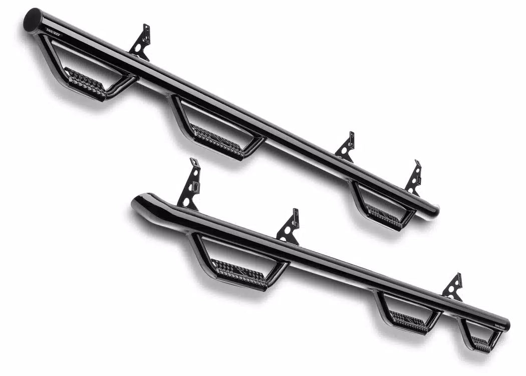 N-Fab Black Wheel To Wheel Nerf Steps - 2000-2004 Hummer H1 — view 3