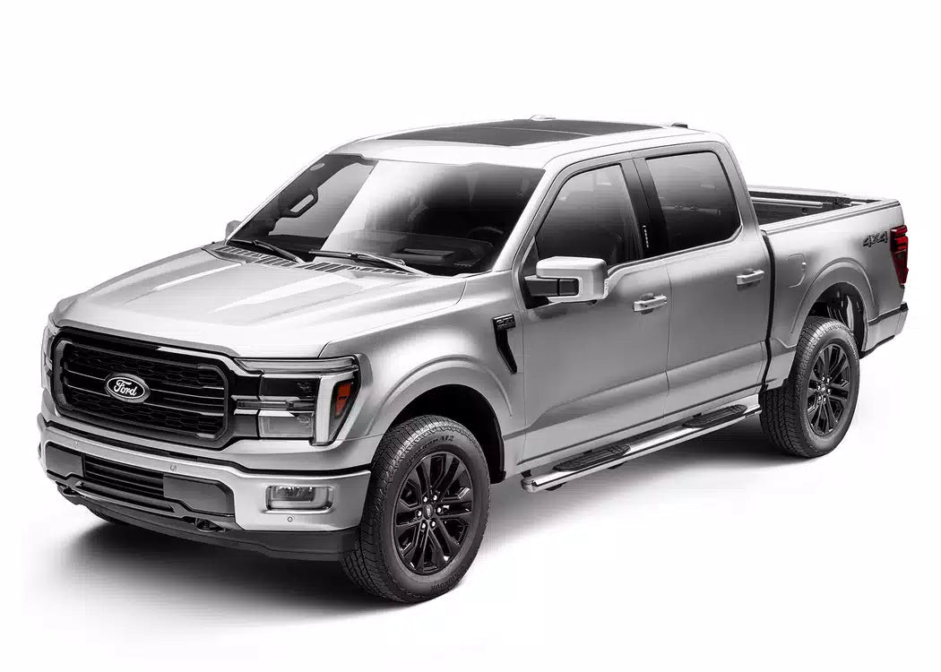 Go Rhino 4" 1000 Series Polished Nerf Bars - 2004-2015 Nissan Titan — view 4