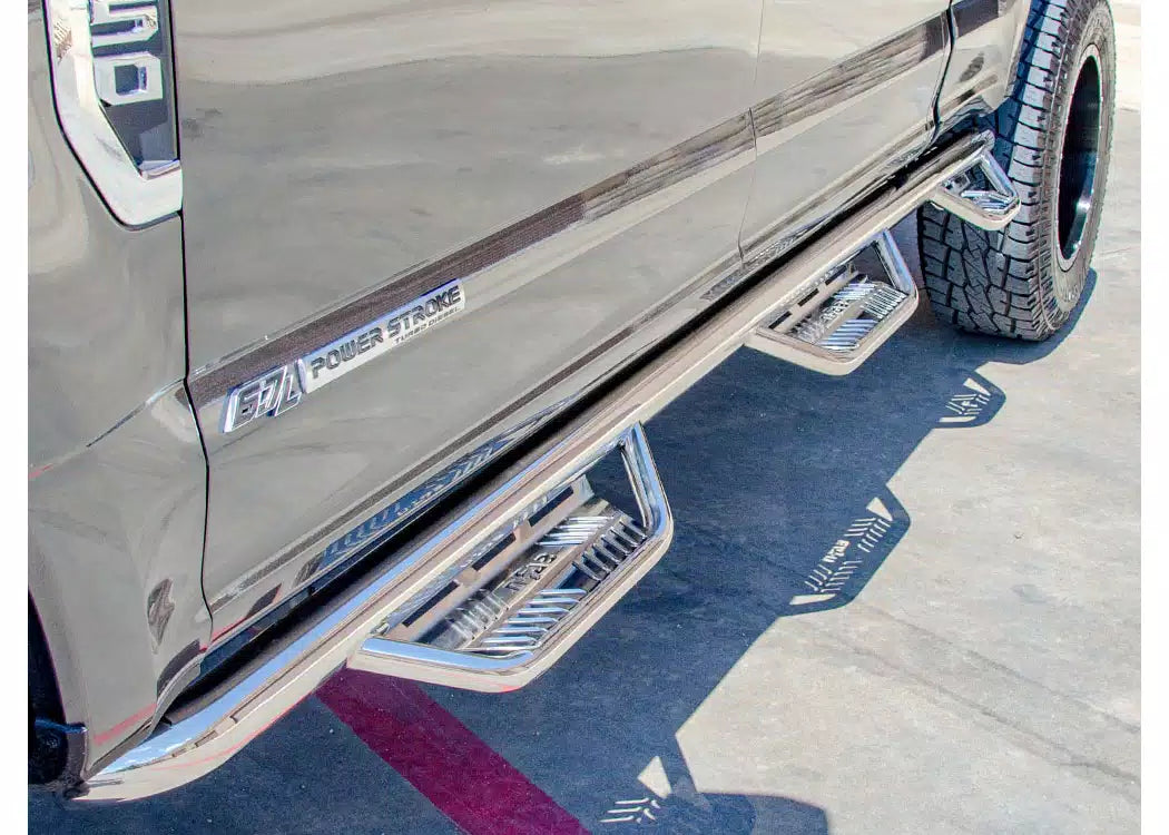 N-Fab Stainless Steel Bed Access Podium Steps - 2010-2018 Ram 2500, Ram 3500 — view 3